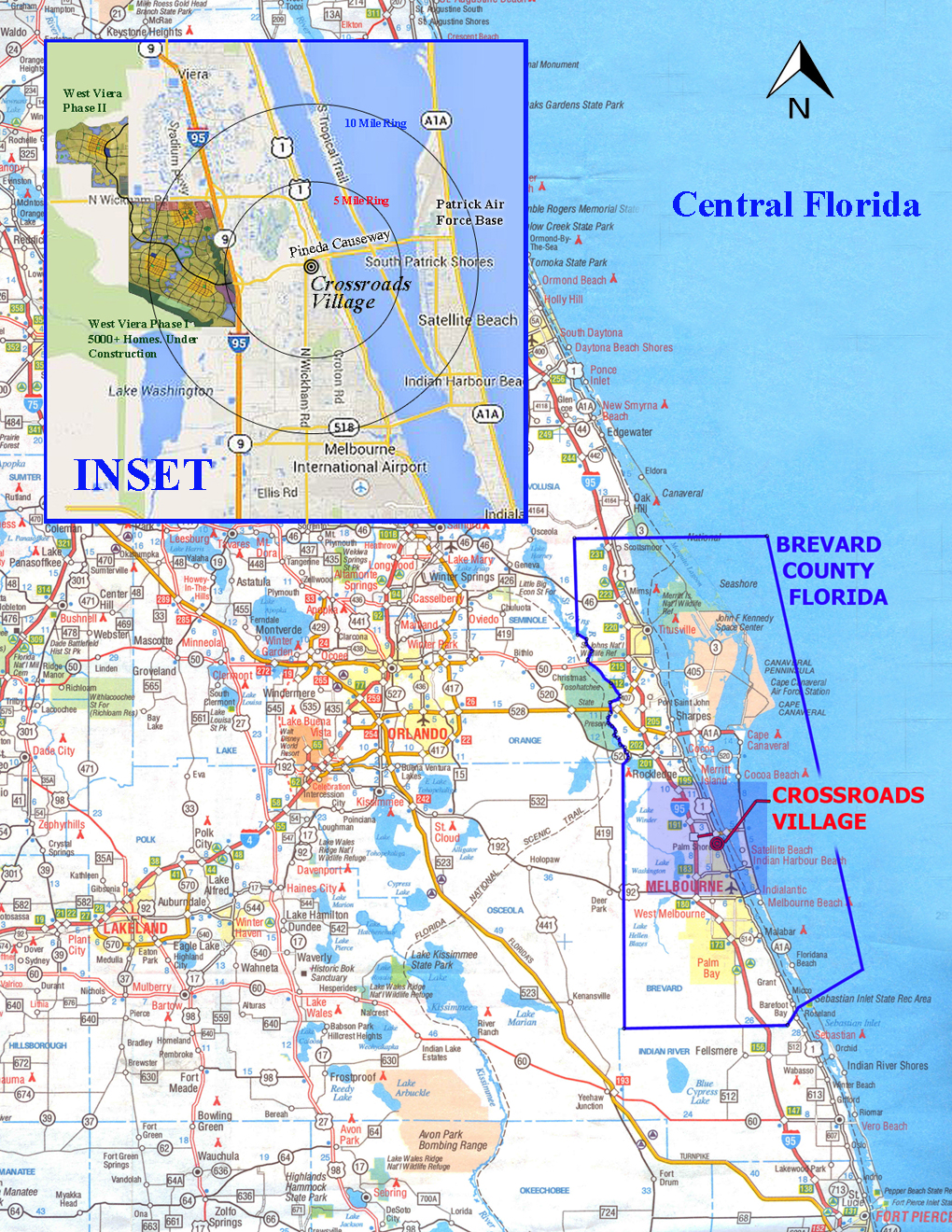 Central Florida Map